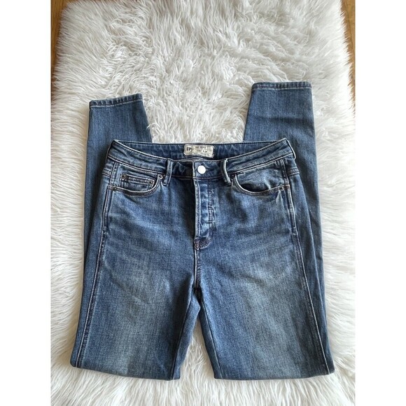 We the Free People Size 26 High Rise Skinny Jeans Button Fly - Picture 3 of 11